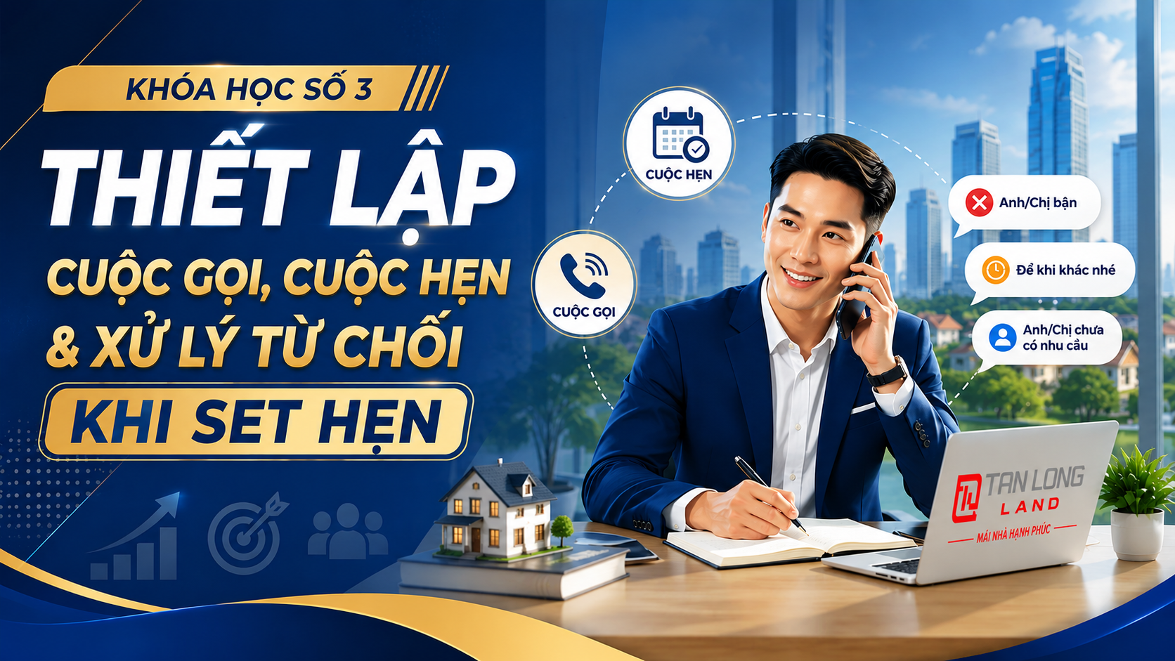 Thiết lập Cuộc gọi, cuộc hẹn & xử lý từ chối khi SET hẹn