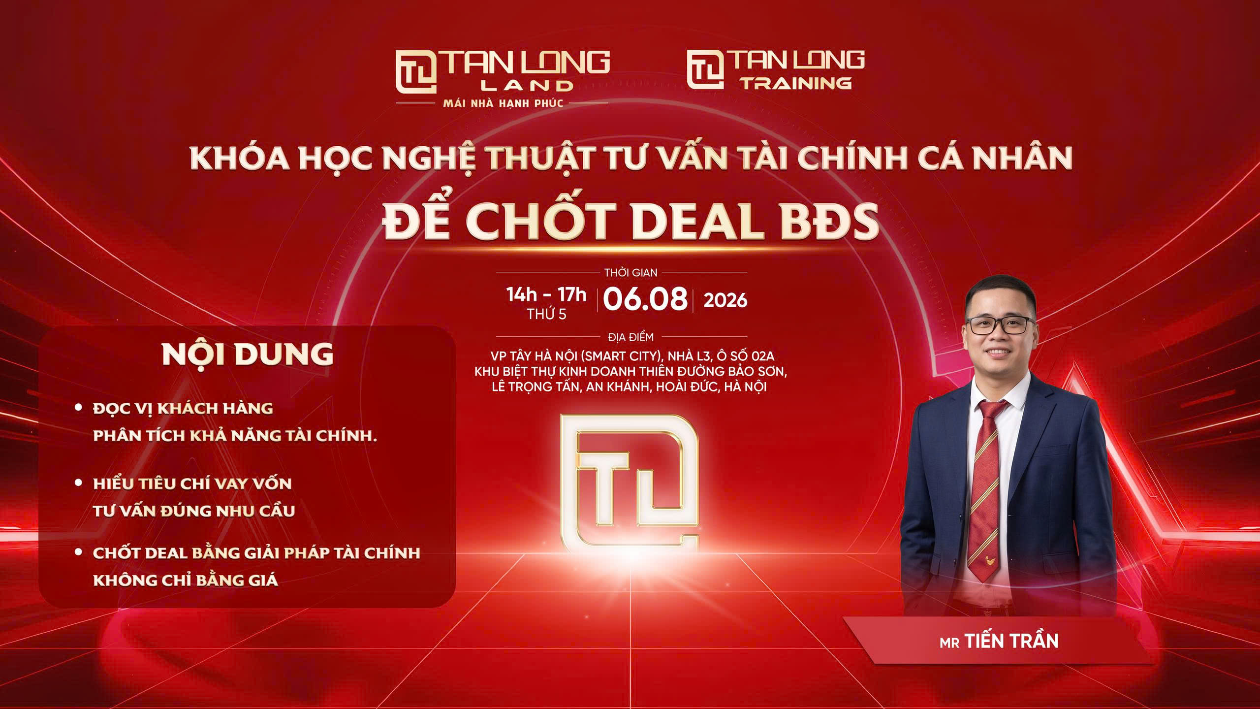 Khóa học Nghệ thuật tư vấn tài chính cá nhân để chốt deal BĐS